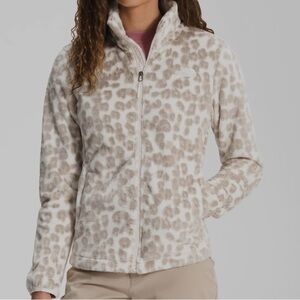 The North Face Women's White and Brown Teddy Jacket